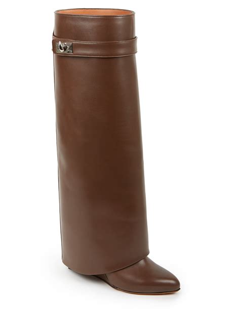 givenchy brown studded boots|givenchy shark boots on sale.